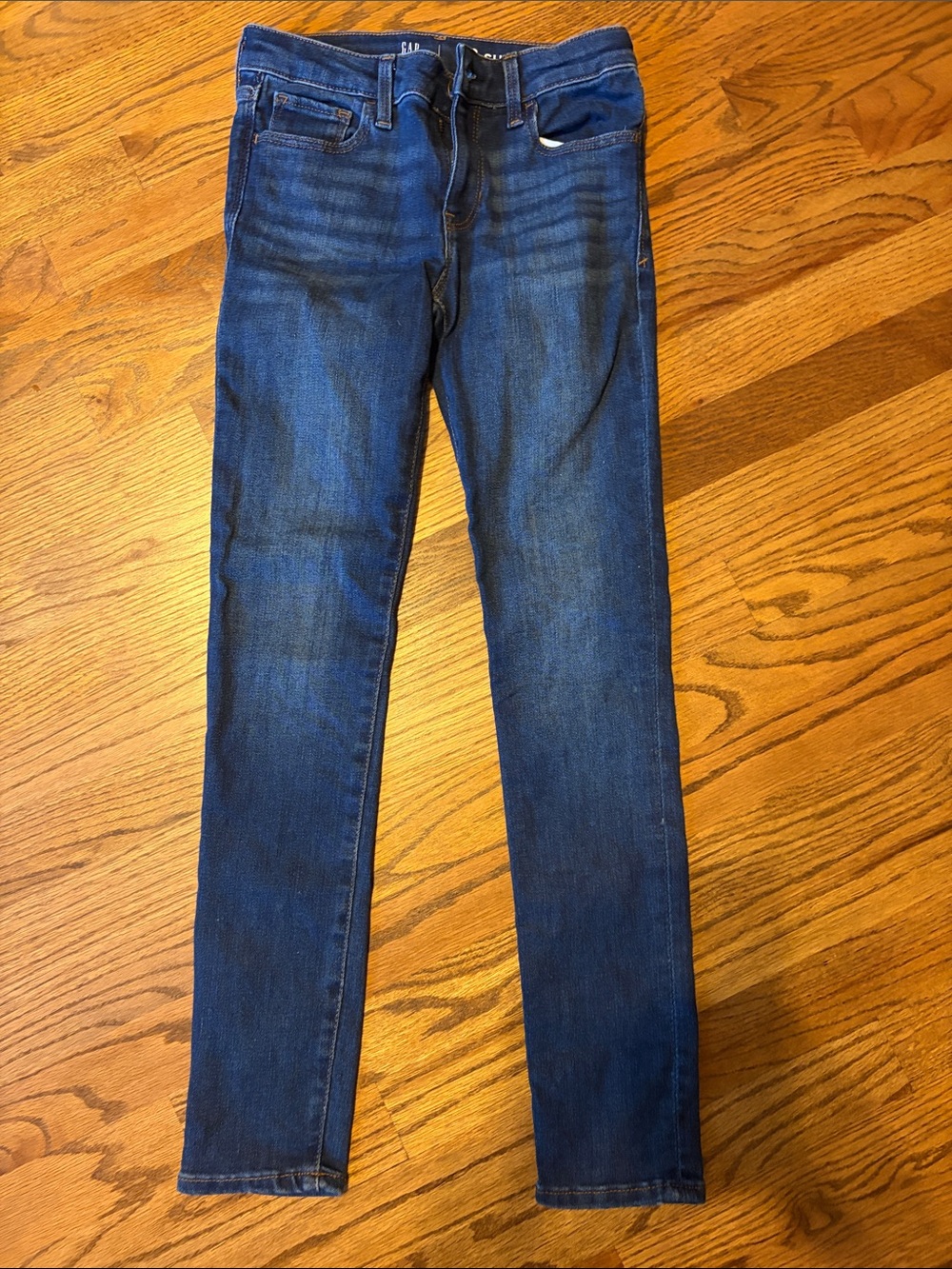 GAP girls slim super Skinny Jeans in Indigo Blue